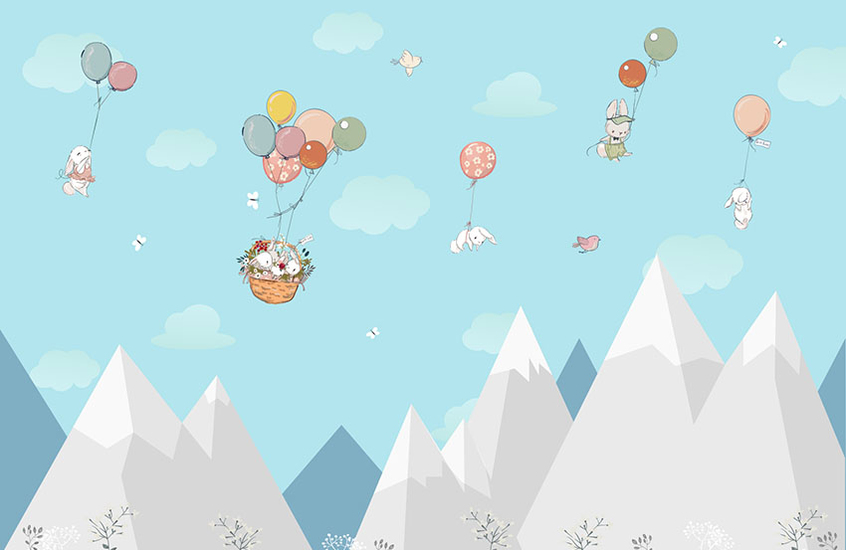 Фотообои A 011 Cartoon Mountains