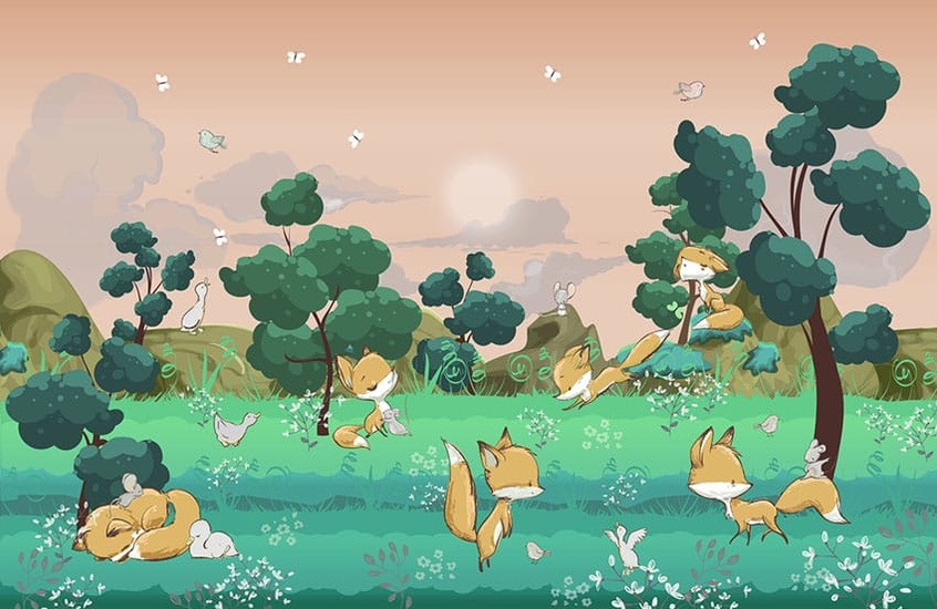 Фотообои A 092 Fox Story