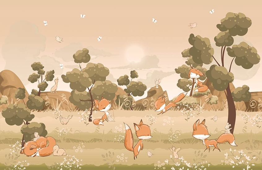 Фотообои A 093 Fox Story