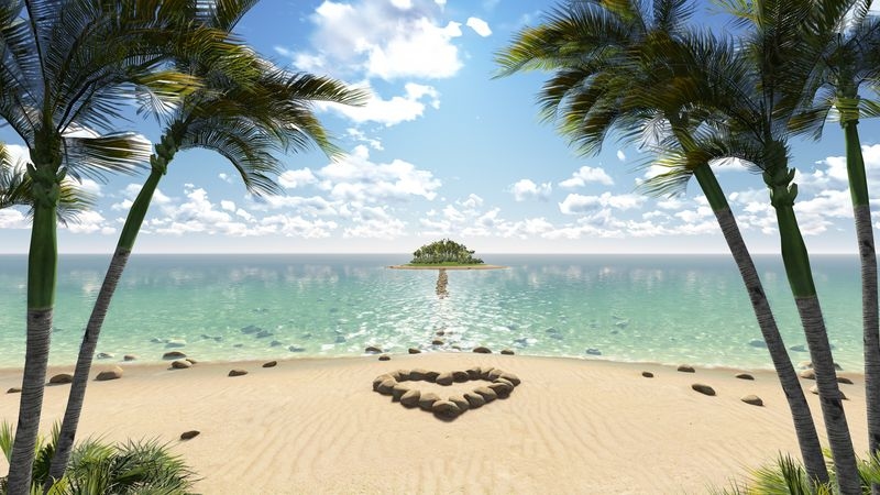 Фотообои Остров в море