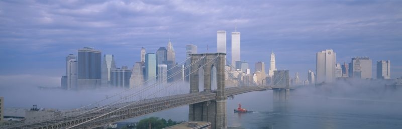 Фотообои Город в тумане