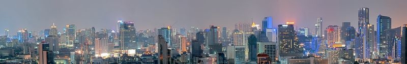 Фотообои Вечерний панорамный город