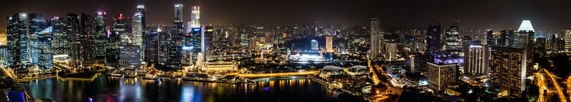 Фотообои Ночные огни города