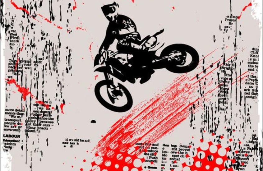 Фотообои BMX в полете