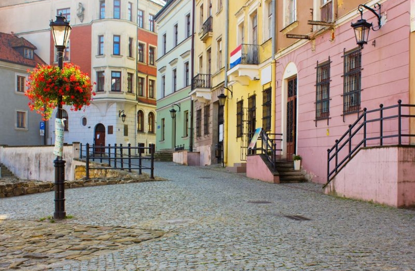 Фотообои Улица с фонарем в Амстердаме