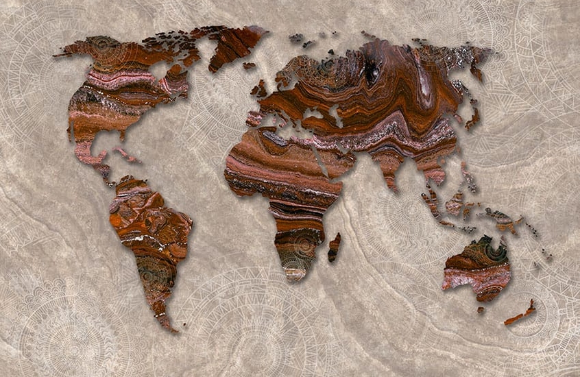 Фотообои 02-033 Ethnic Map