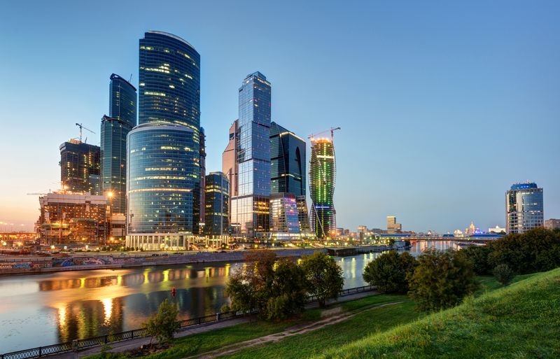 Фотообои Вид на Москва-Сити