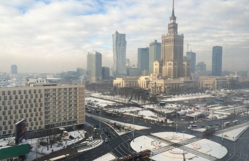 Фотообои Стройка небоскребов