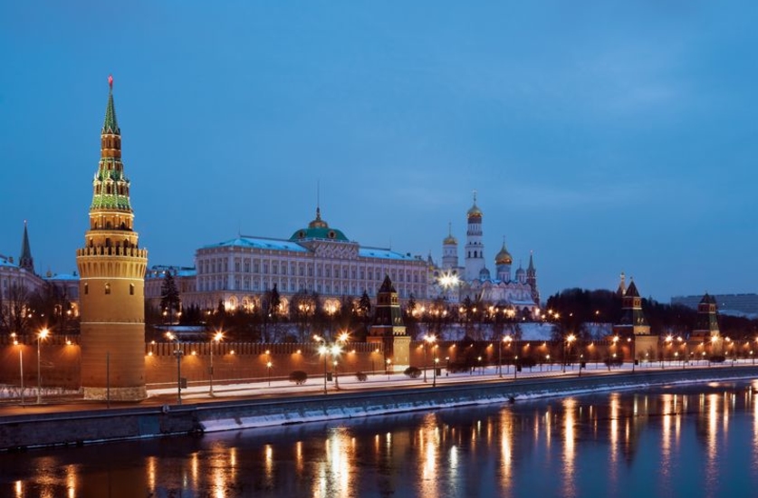Фотообои Кремль в огнях