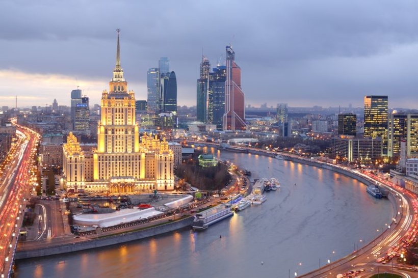 Фотообои Гостиница Украина и Москва-Сити