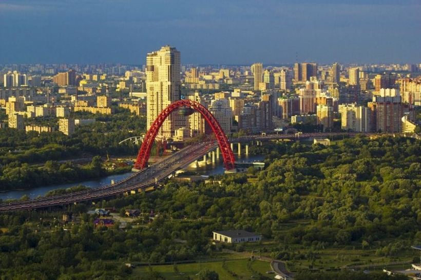 Фотообои Красочный мост в Москве