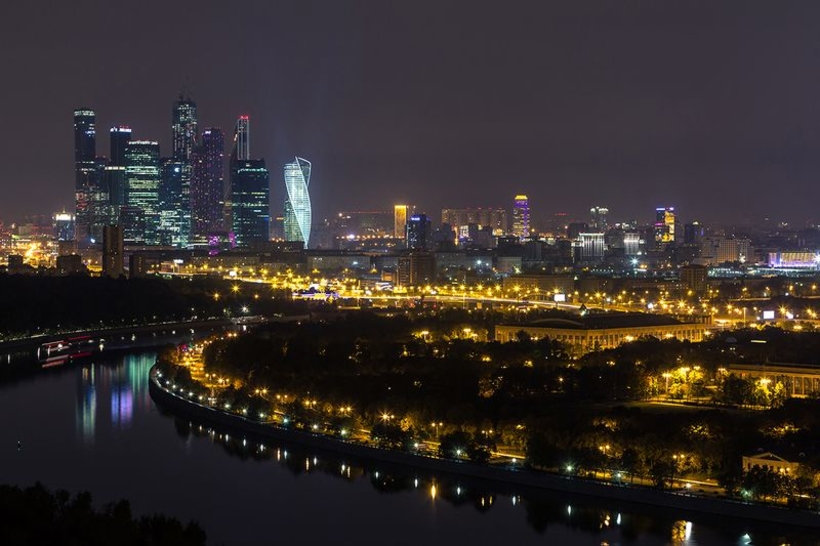 Фотообои Ночная Москва