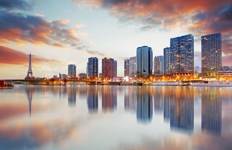Фотообои Вид на Париж с воды