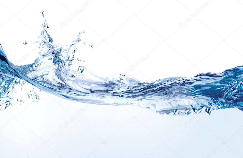 Фотообои Капли воды в волне