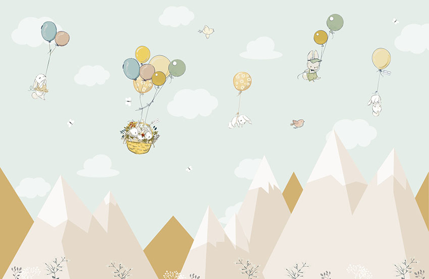 Фотообои A 012 Cartoon Mountains