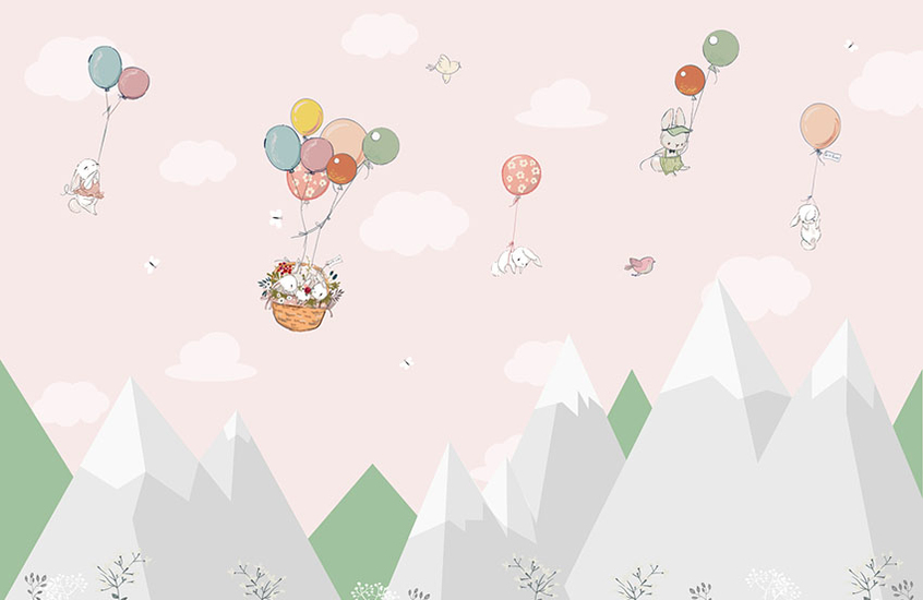Фотообои A 013 Cartoon Mountains