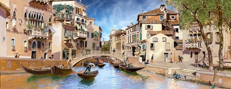 Фотообои Старая панорамная Венеция