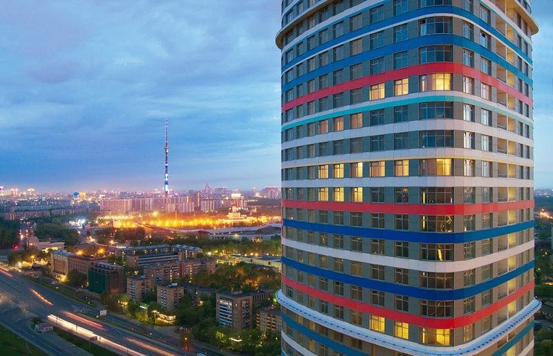 Фотообои Башня-близнец в Москве