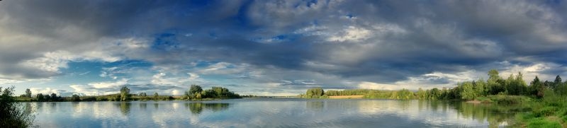 Фотообои Панорамный вид на реку