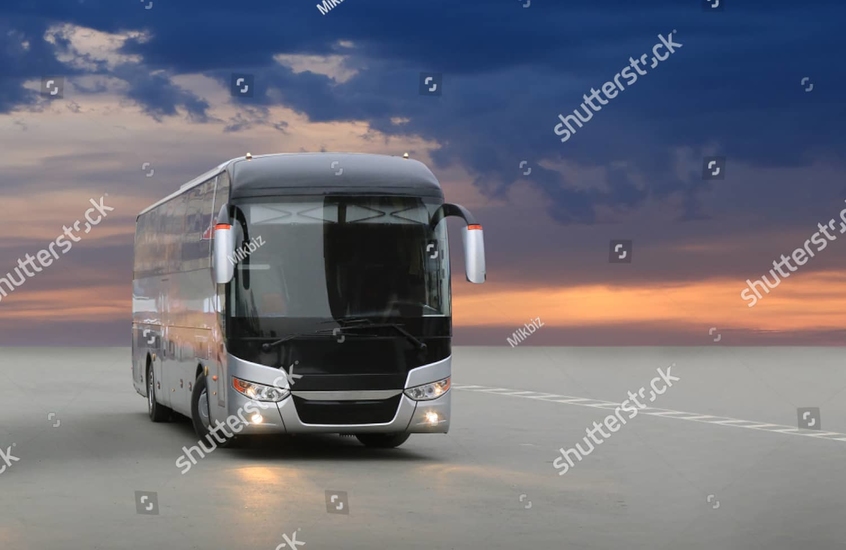 Фотообои Автобус на закате