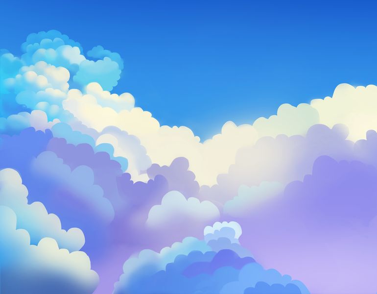 Голубые облака