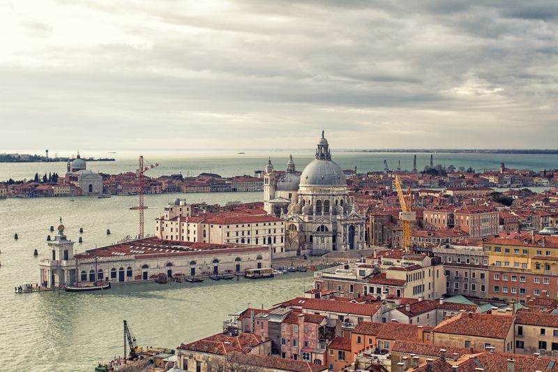 Каналы Венеции с высоты птичьего полета