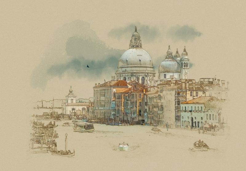 Зарисовка Венецианского собора