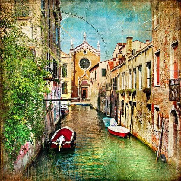 Фреска каналы Венеции