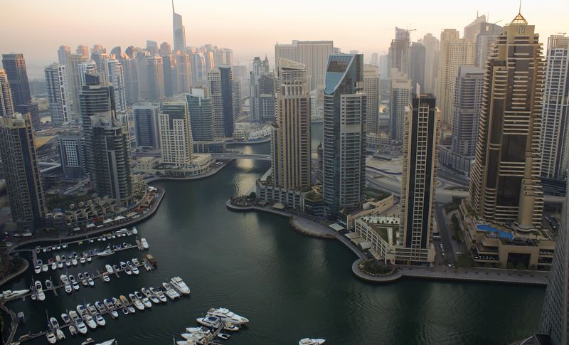 Вид на Дубаи с высоты