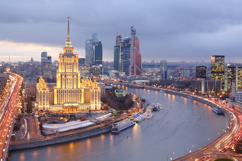 Гостиница Украина и Москва-Сити