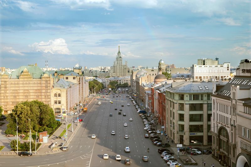 Вид на Москву на Лубянке