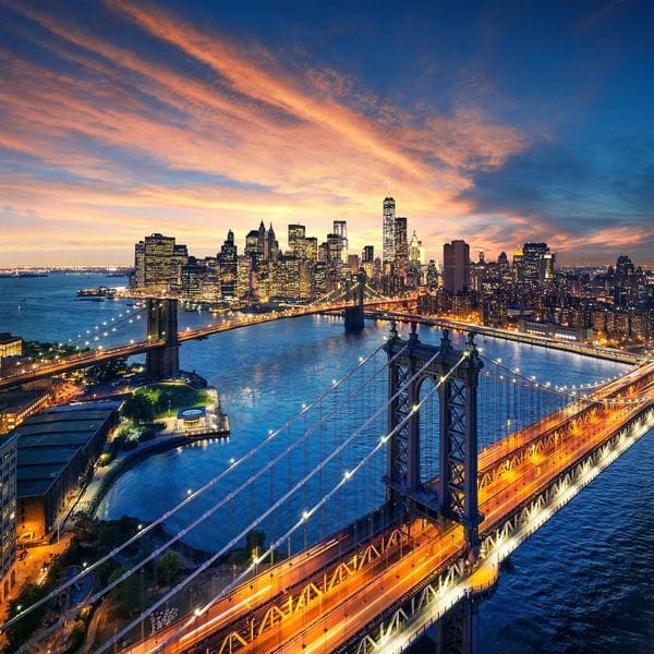 Волшебный закат и Бруклинский мост