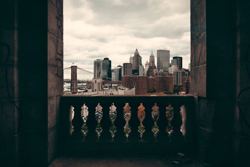 Вид на Нью-Йорк с балкона