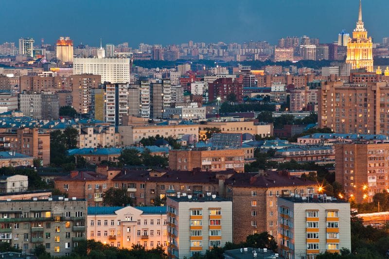 Вид на Москву и высотку