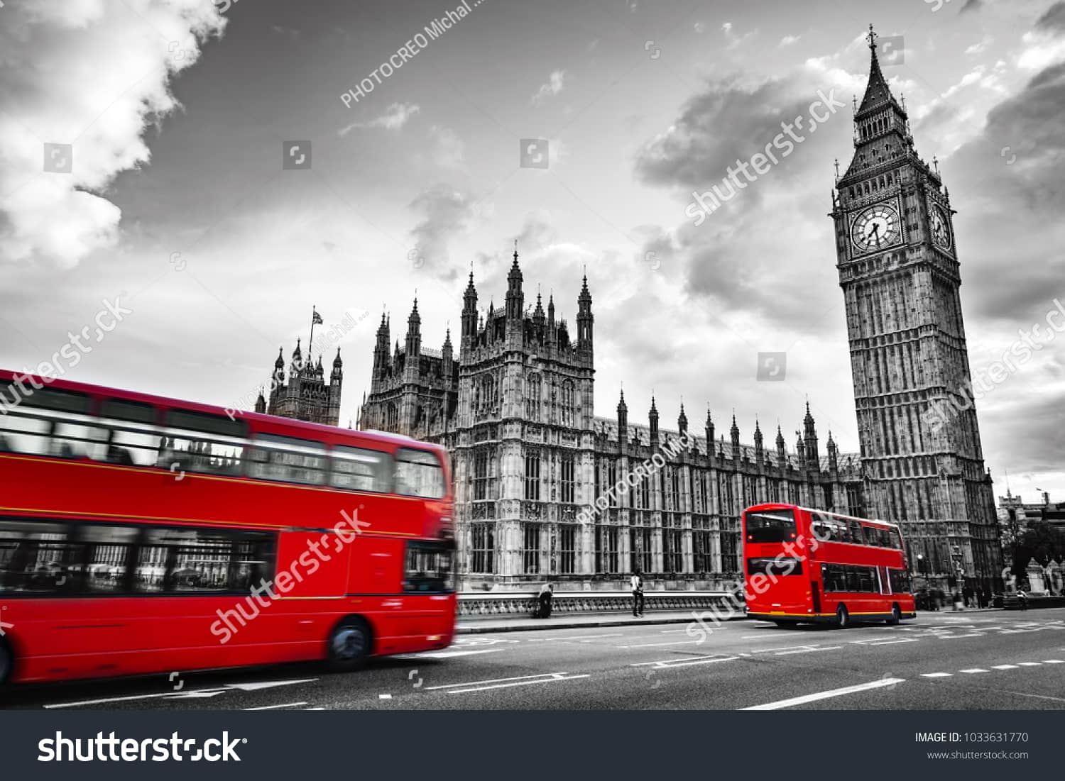Красные автобусы в Лондоне