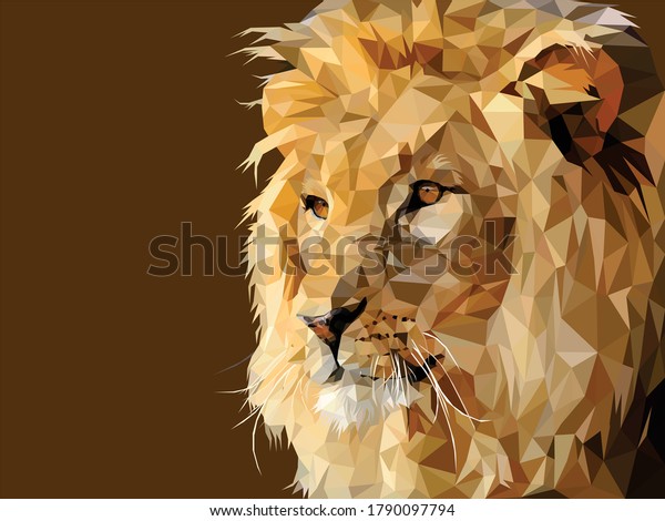 Красиво нарисованный лев